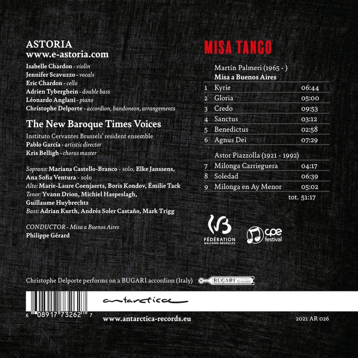 Astoria - MisaTango - Palmeri: Misa A Buenos Aires, Werke von Piazzolla [Audio-CD]