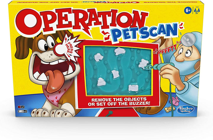 Operation Pet Scan Board Game voor 2 of meer spelers, kinderen vanaf 6 jaar