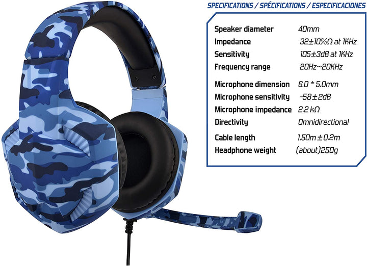 Subsonic - Auriculares para juegos War Force para PS4 / Xbox one / PC / Switch
