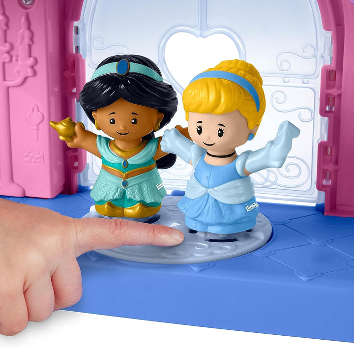 Fisher-Price Little People Disney Princess Magical Lights &amp; Dancing Castle mit 2 Figuren