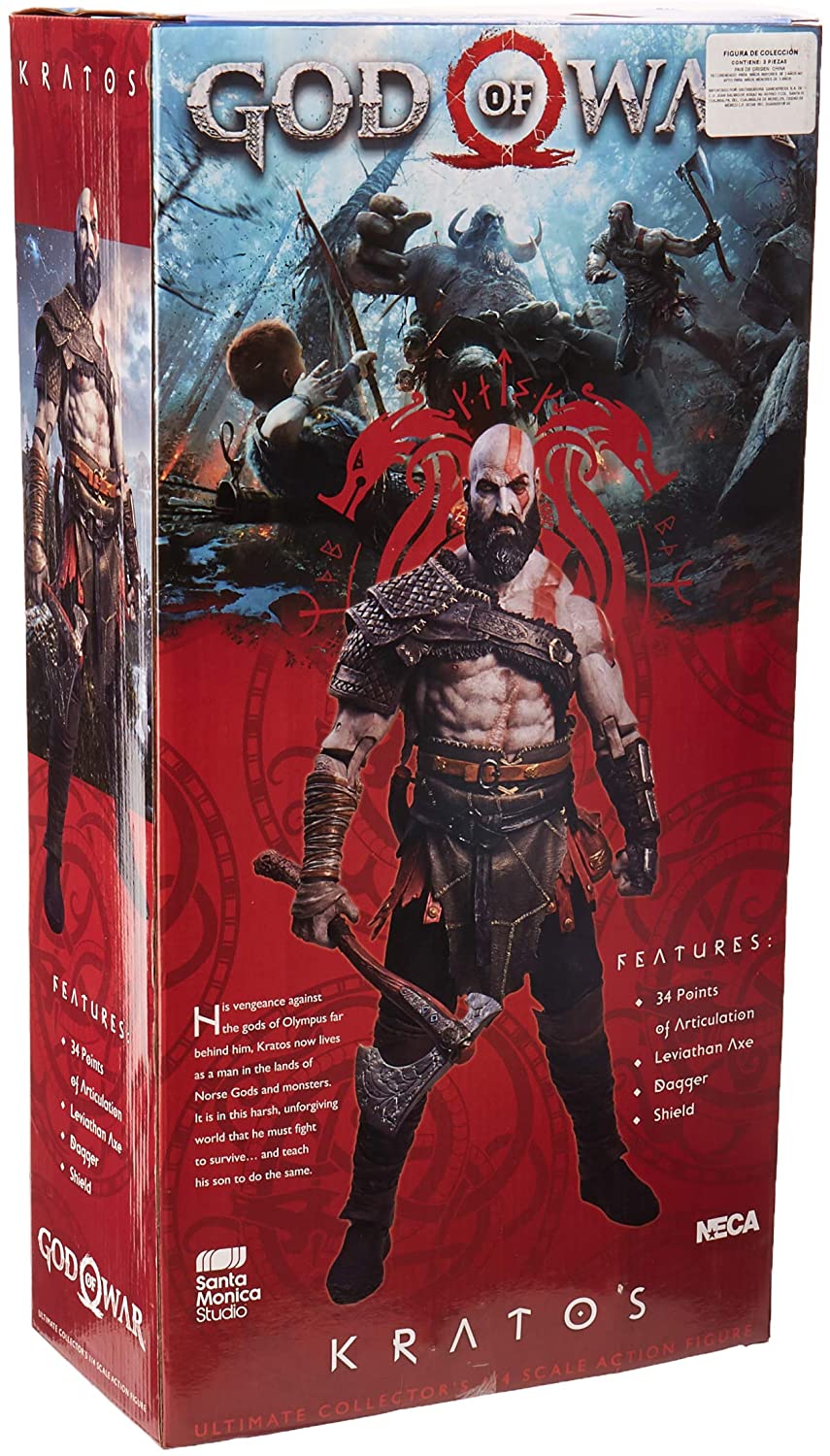 GOD OF WAR 2018 - Kratos 1/4 Scale Figure - 45cm