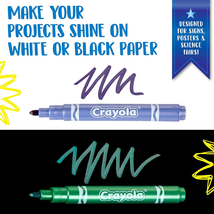 CRAYOLA 918642.012 6CT Metallic-Marker, 6 Stück (1 Stück)