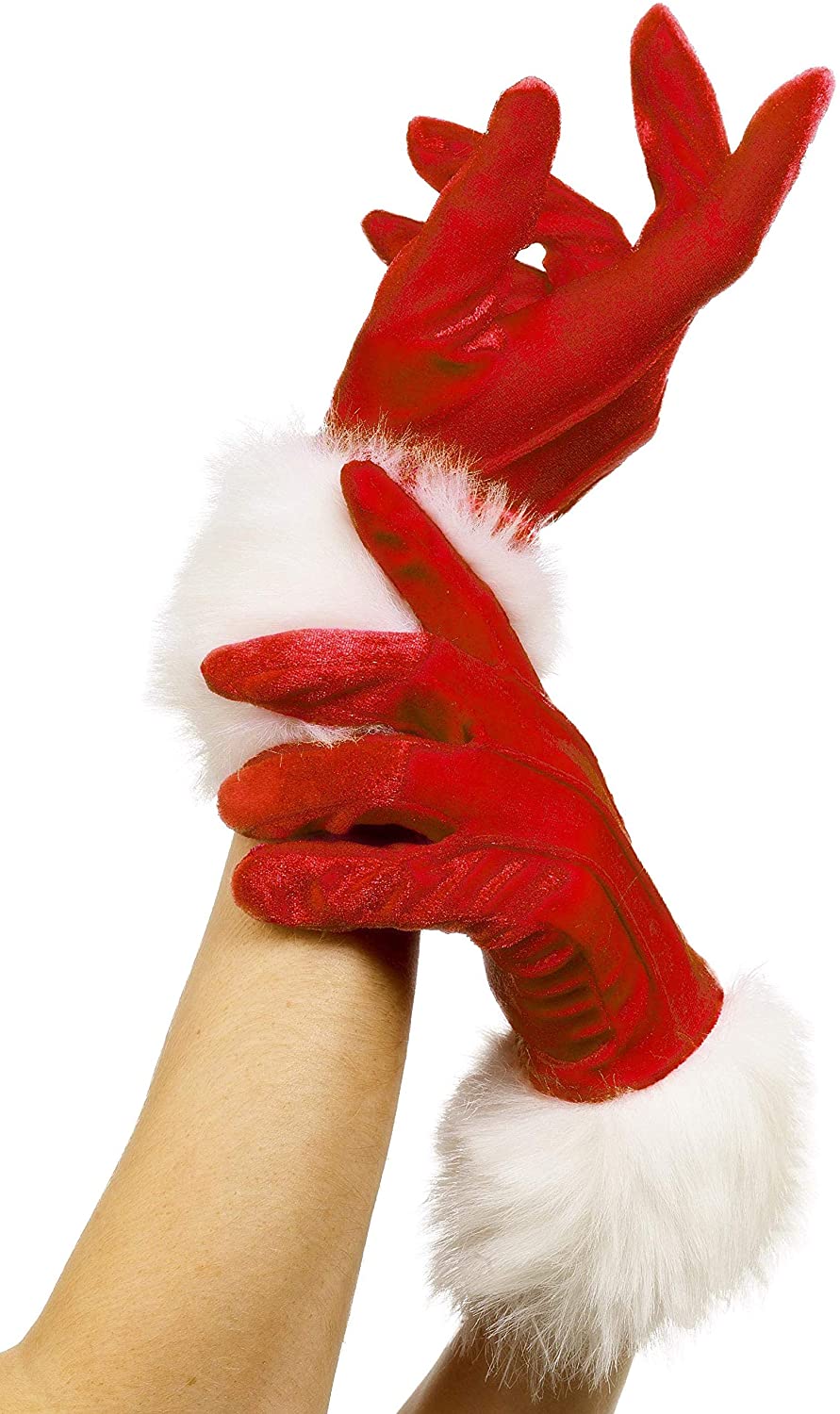 Smiffys Weihnachtsmann-Handschuhe