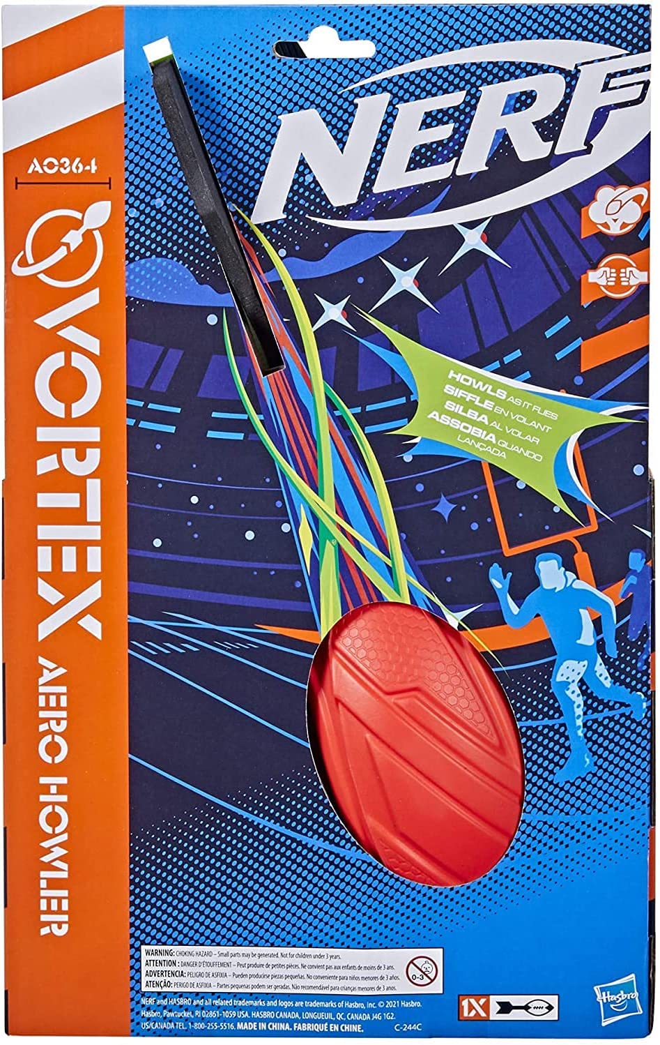 NERF Vortex Mega Football Aero Howler – verschiedene Farben