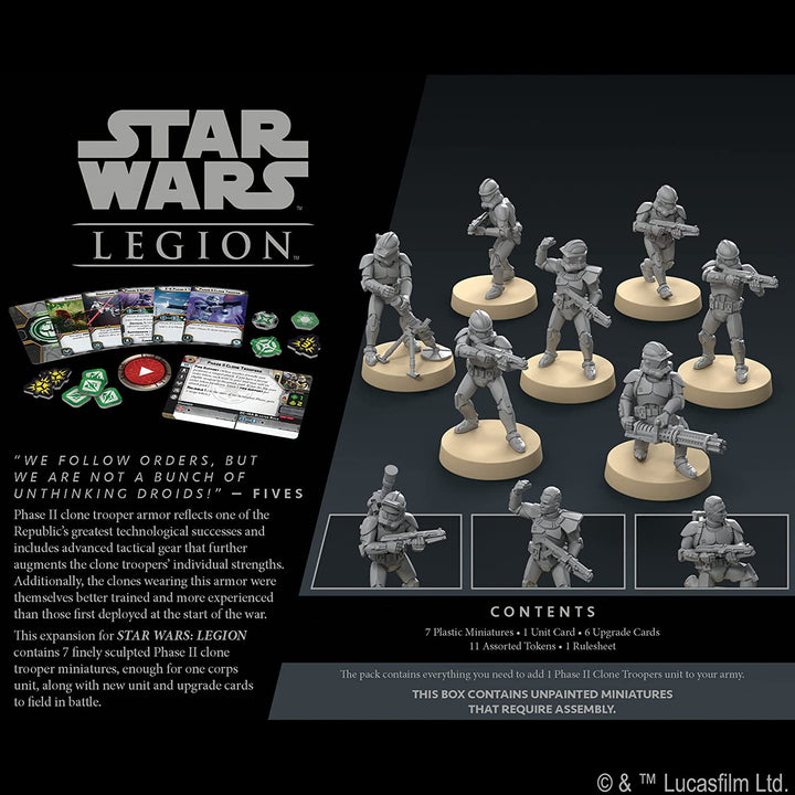 Star Wars Legion: Erweiterung der Clone Troopers-Einheit der Phase II