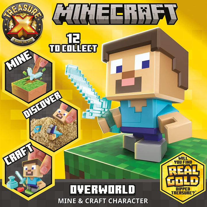 TREASURE X Minecraft Overworld Mine and Craft Character- Styles may Vary, 41682