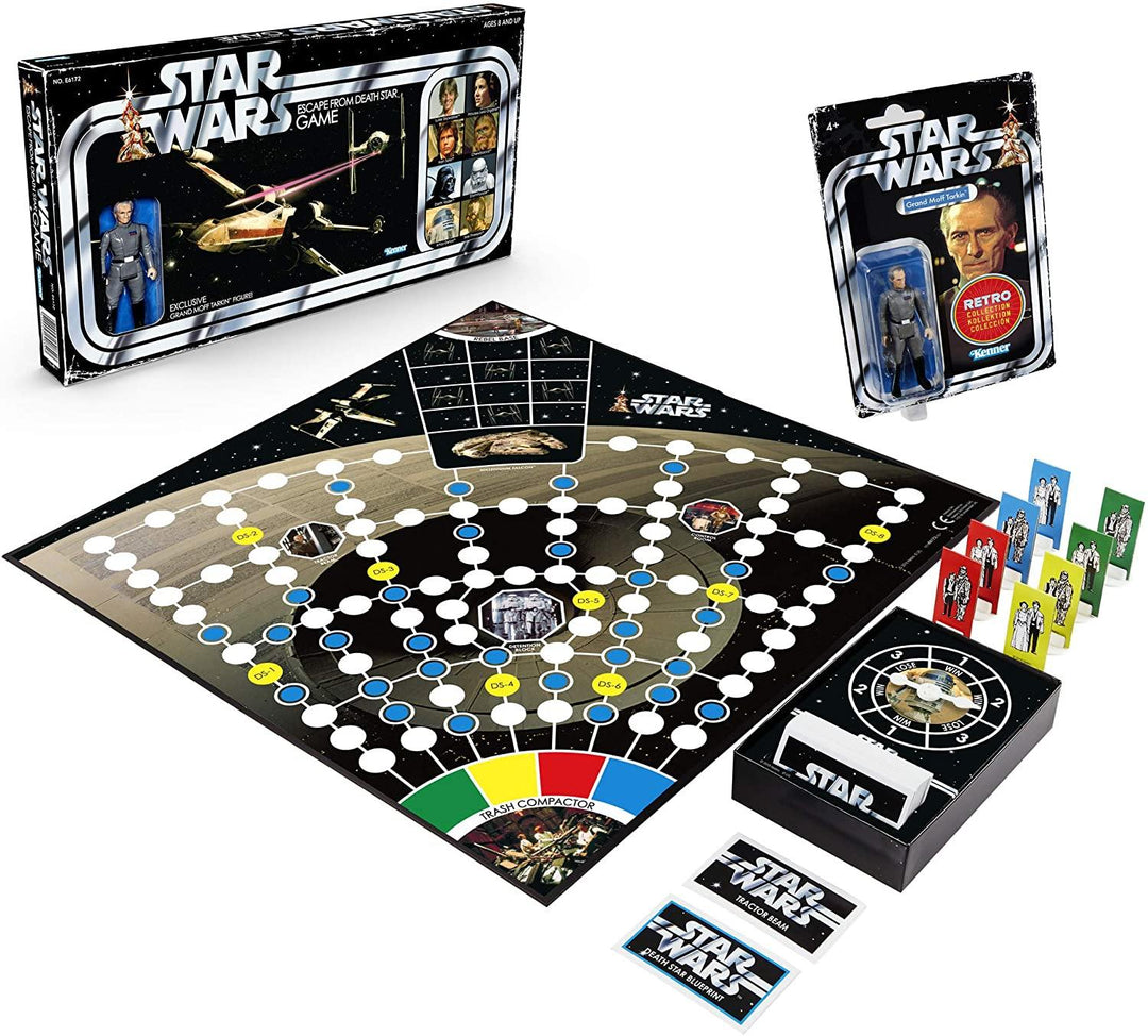 Star Wars Escape From Death Star Board Game with Exclusive Tarkin Figure Ages 8 and Up - Yachew