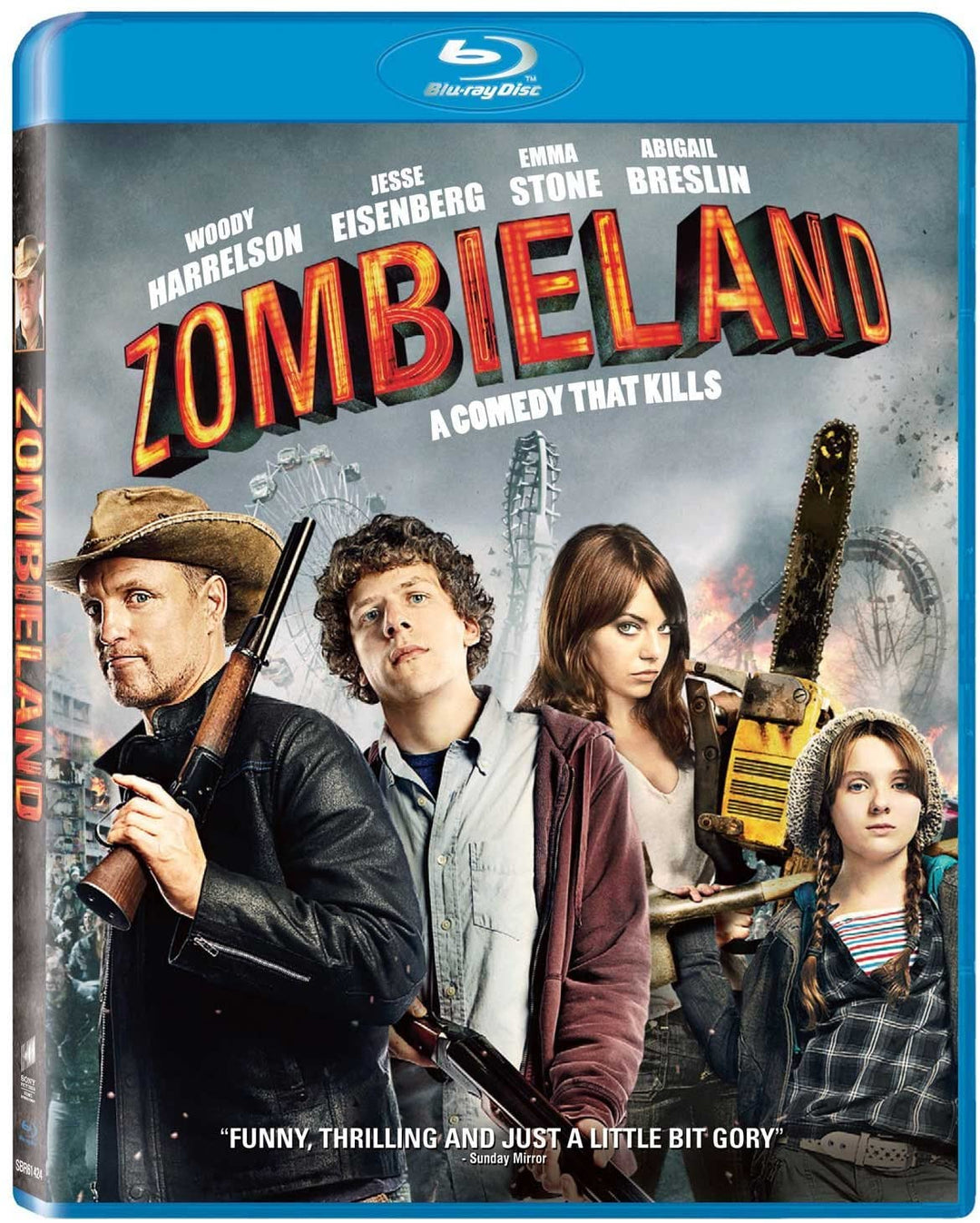 Zombieland [2010] [Region Free] - Horror/Comedy [Blu-ray]