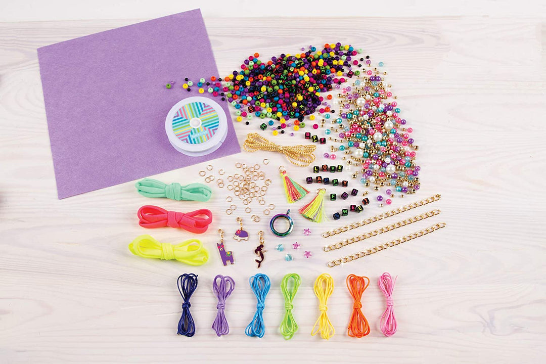 Make It Real 1515 Ensembles de fabrication de bijoux pour enfants, multicolores