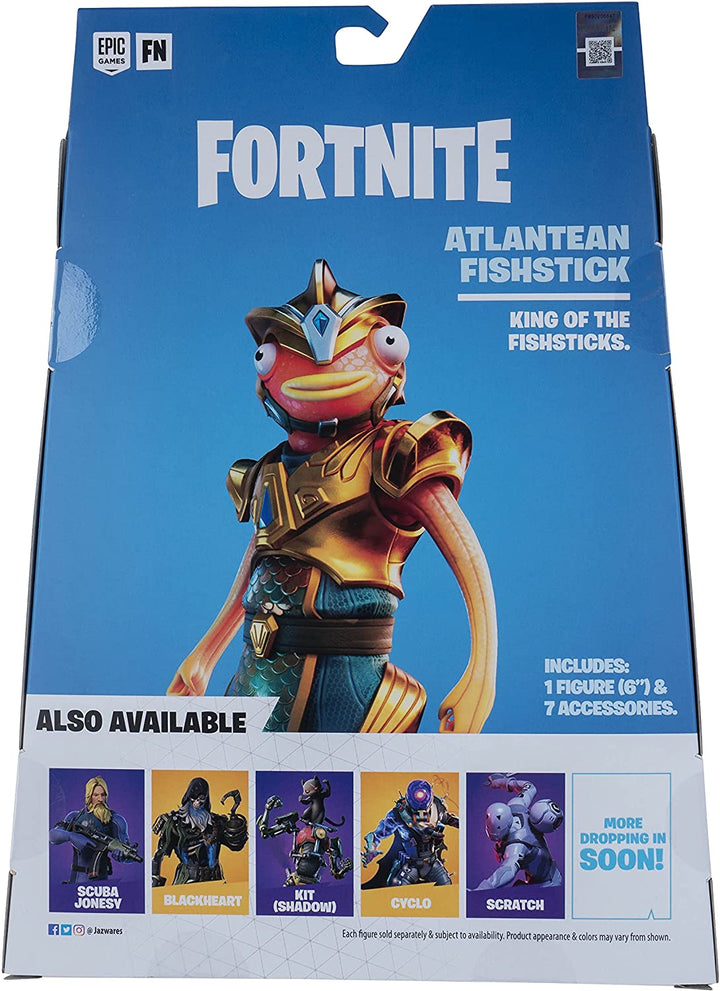 Fortnite Legendary Series Atlantean Fishstick, 6 Zoll große, sehr detaillierte Figur