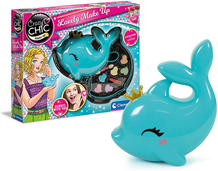 Clementoni 18630 ​​Lovely Dolphin Make-up-Set für Kinder ab 6 Jahren