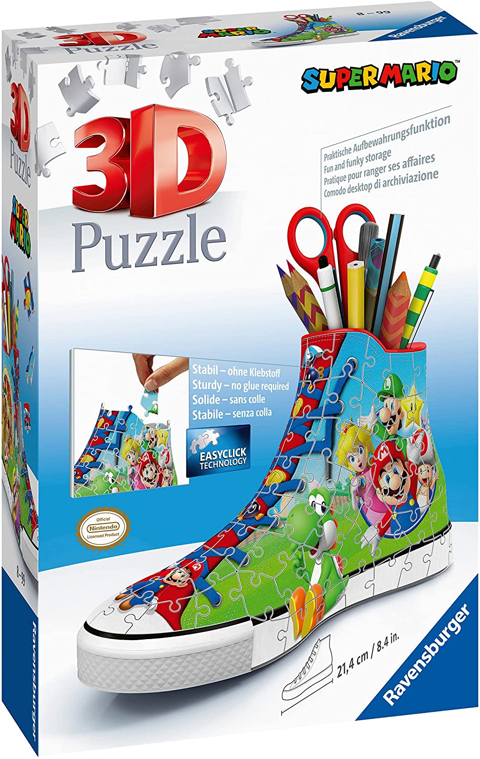 Ravensburger 11267 Super Mario Trainer 3D-Puzzle, 108 Teile