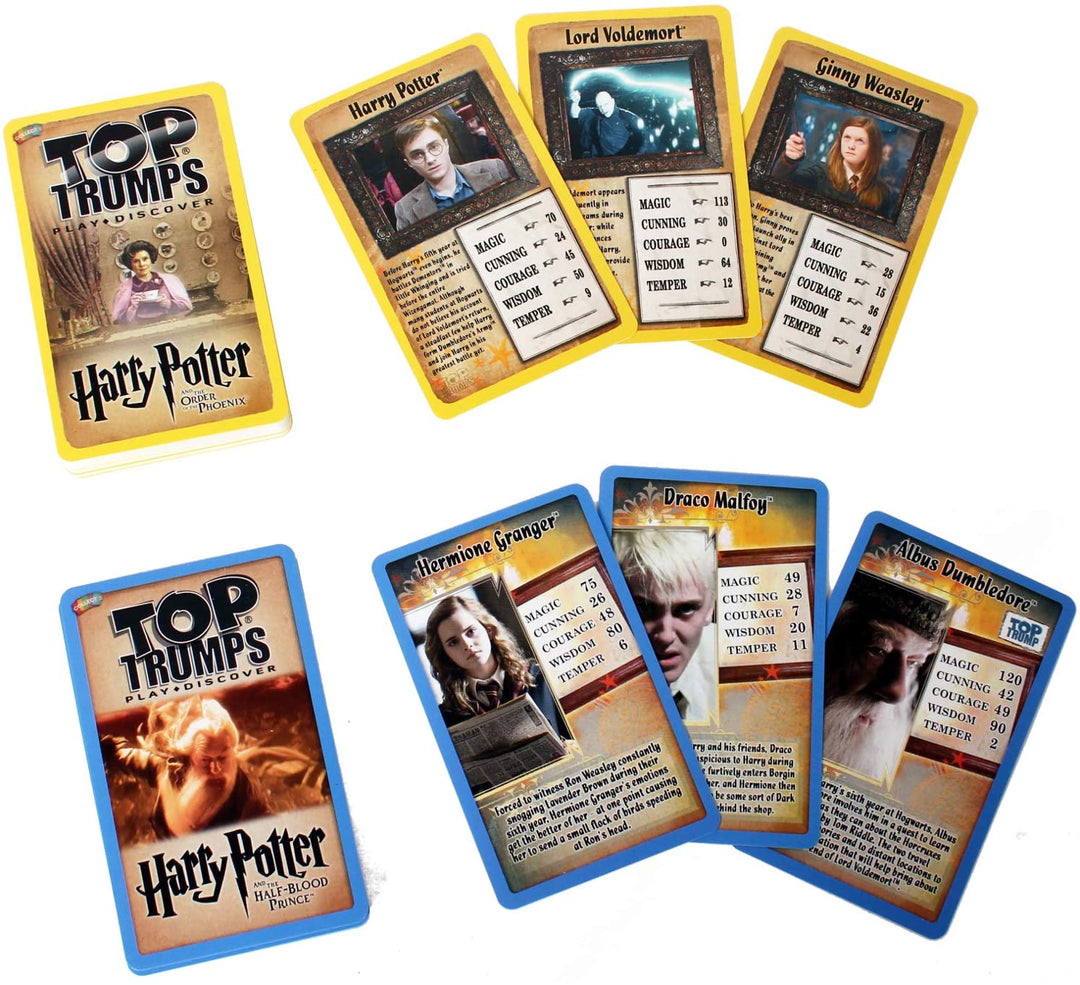Harry Potter HufflePuff Top Trumps Sammelkartenspiel aus Blech