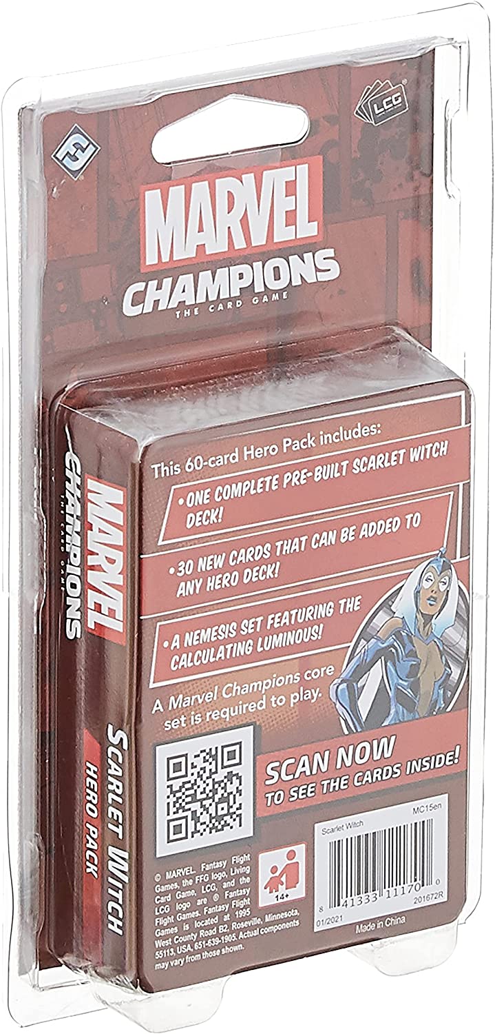 Fantasy Flight Games – Marvel Champions: Hero Pack: Scarlet Witch – Kartenspiel