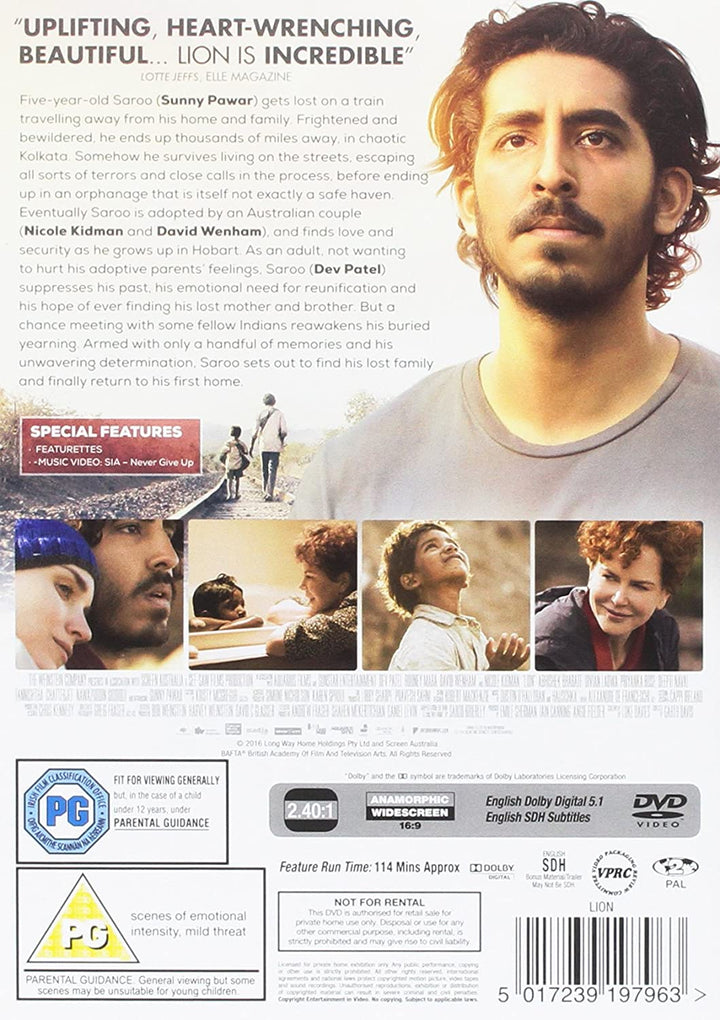 Lion [DVD] [2017]