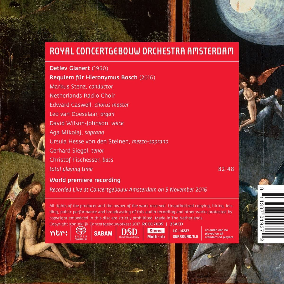 Detlev Glanert: Requiem für Hieronymus Bosch [Audio-CD]