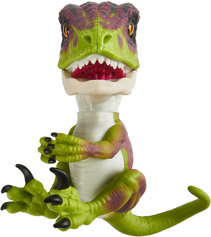 Raptor sauvage par Fingerlings - Stealth Green - Bébé dinosaure interactif à collectionner - Par WowWee