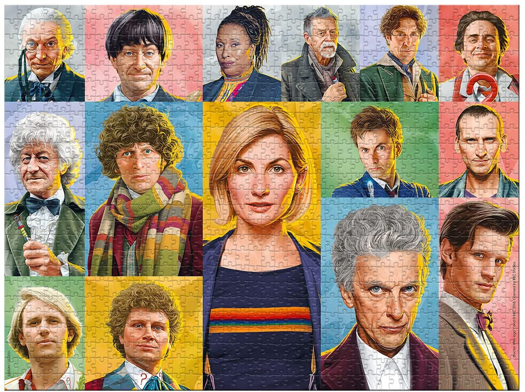 Puzzles 784 WM01315 EA Doctor Who 1000 piezas, multicolor