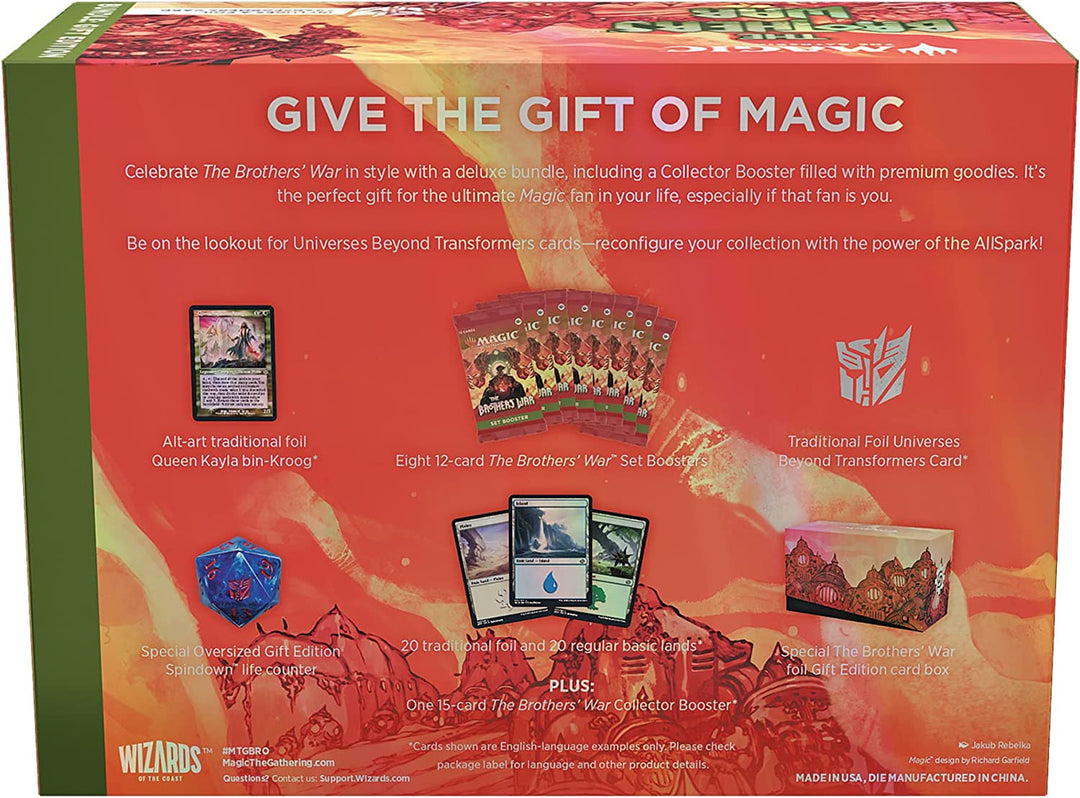 Magic The Gathering The Brothers' War-Geschenkpaket, 8 Set-Booster + 1 Sammler