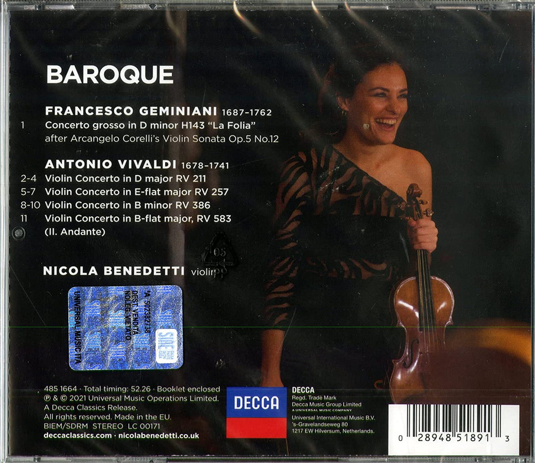Nicola Benedetti - Baroque [Audio CD]