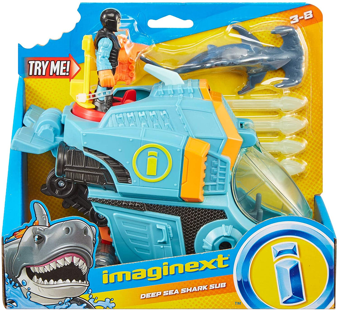 Imaginext Fisher Price Mega Bite Shark, figuurset met realistische beweging voor 3-8 jaar oud-veelkleurig