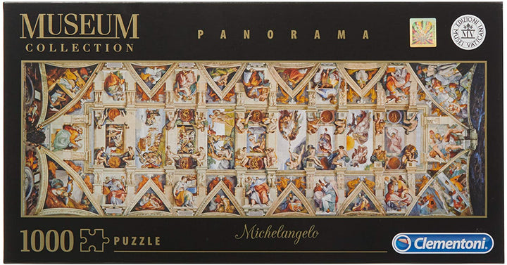 Clementoni 39498 Vatikan Puzzle Sixtina Hut Panorama Puzzle für Erwachsene und Kinder 1000 Teile