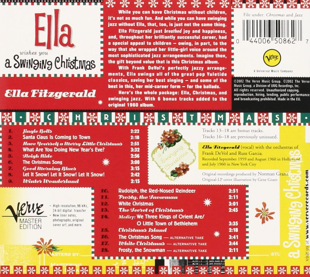 Ella Wishes You A Swinging Christmas - Ella Fitzgerald [Audio CD]