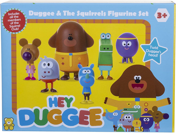 Hey Duggee 1870R Set di figurine di scoiattolo con Duggee, multicolore