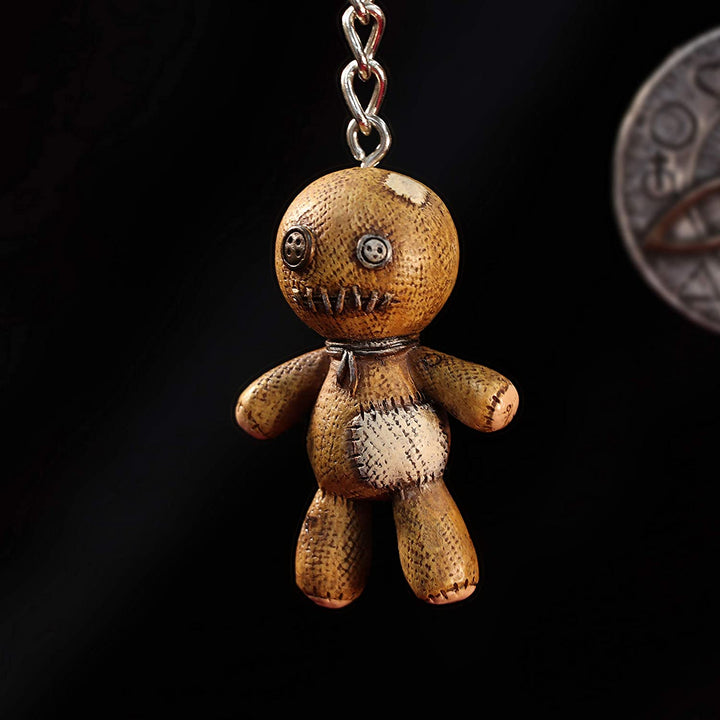 Nemesis Now Dark Curse Voodoo-Puppen-Schlüsselanhänger, braun, 6 cm