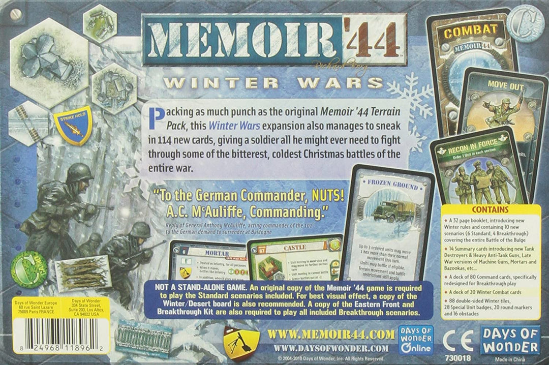 Days of Wonder - Memoir '44: Expansion - Winter Wars