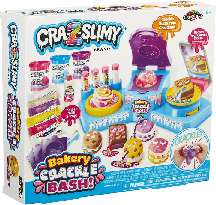 Cra-Z-Slimy Bakery Crackle Bash, Clay Cracking, Slime Toys, Modelling clay