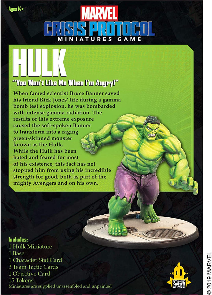 Atomic Mass Games Marvel Crisis Protocol: Hulk (FFGMSG04)