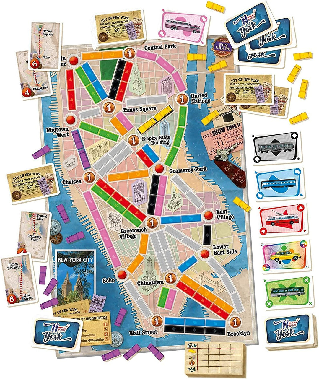 Tage des Wunders | Ticket to Ride New York Brettspiel | Ab 8 Jahren | Für 2 bis 4 Spieler