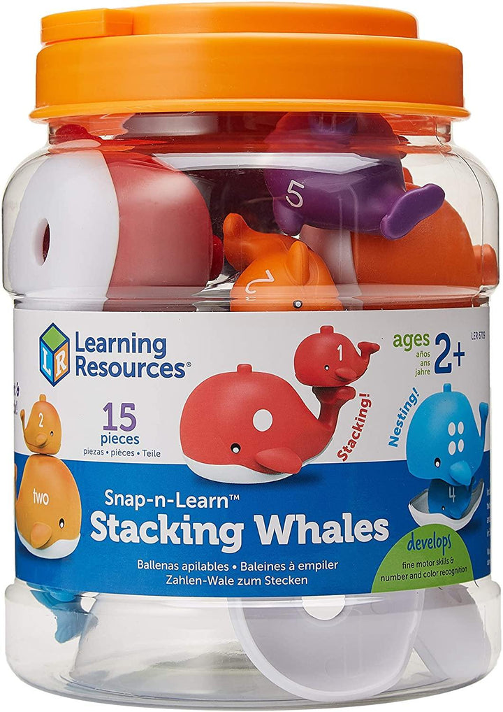 Learning Resources Snap-n-Learn Stacking Whales - Yachew