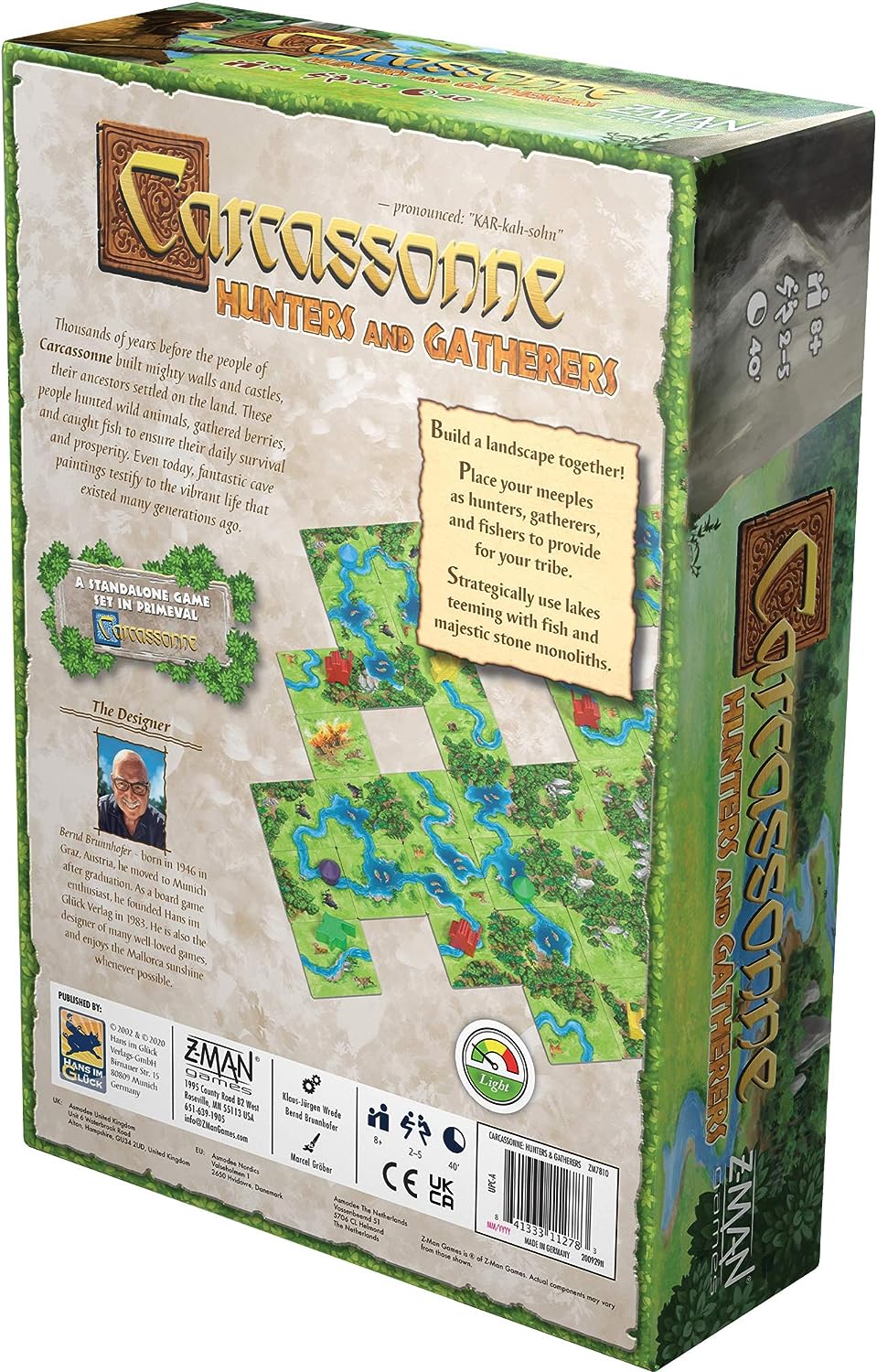 Z-Man-Spiele | Carcassonne Jäger und Sammler | Brettspiel | Ab 8 Jahren | 2-5