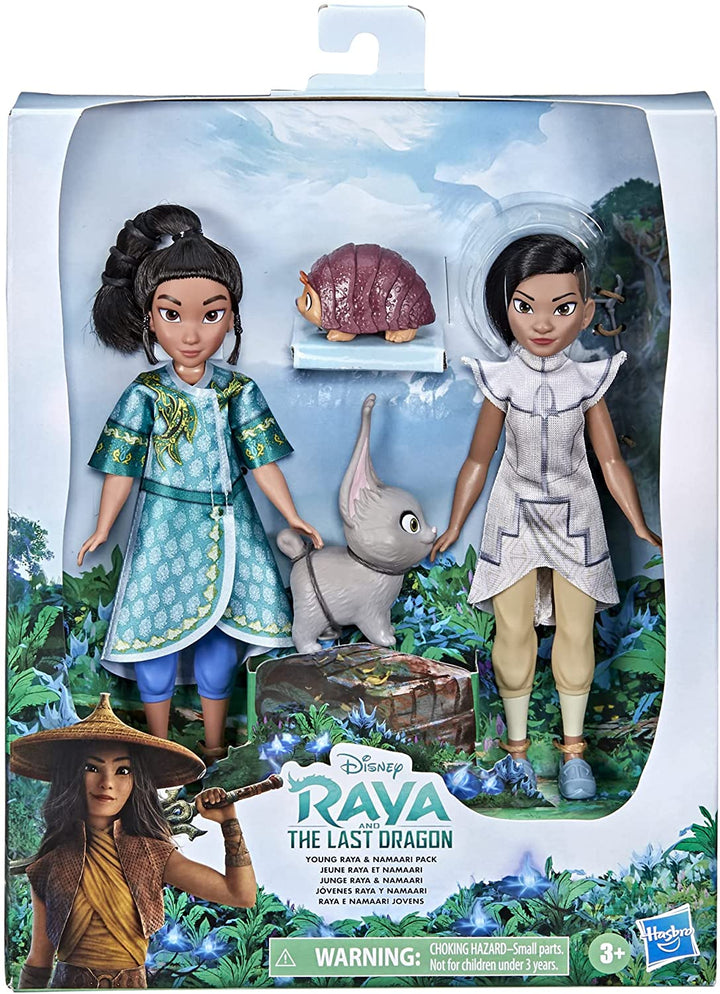 Disney's Raya and The Last Dragon Young Raya and Namaari Fashion Dolls 2-Pack, Fashion Doll Clothes