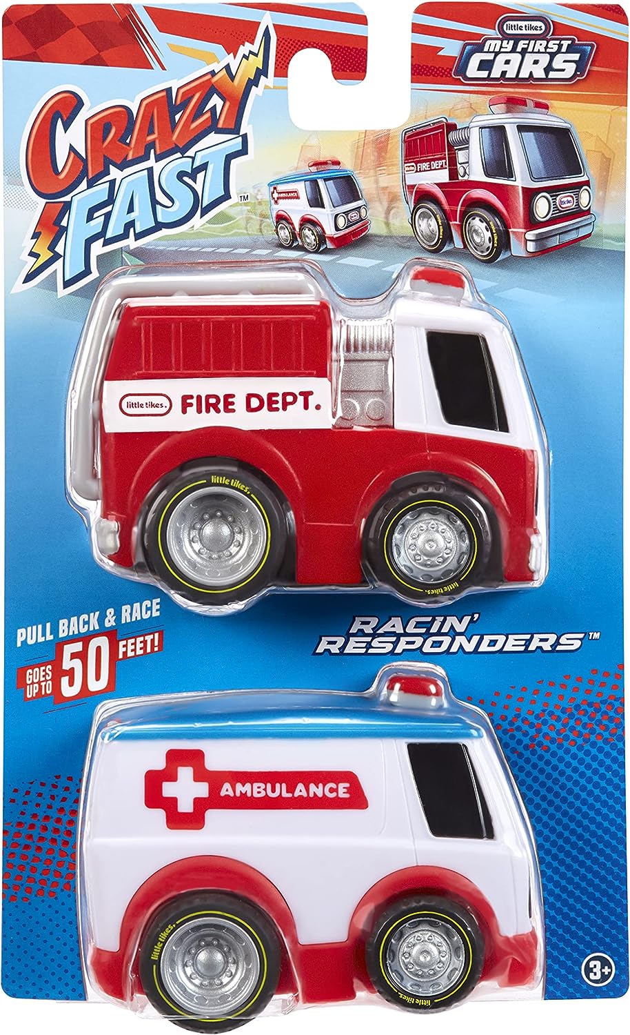 Little Tikes My First Cars Crazy Fast Cars – RACIN' RESPONDERS 2-PACK – Emergenc