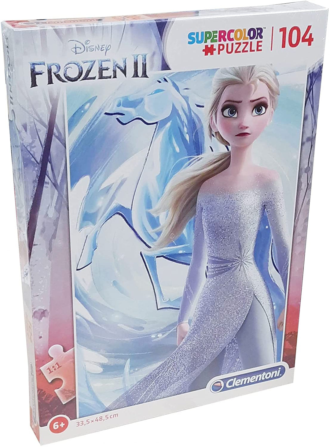 Clementoni – 27127 – Supercolor Puzzle – Disney Frozen 2 – 104 Teile – Hergestellt in Italien – Puzzle für Kinder ab 6 Jahren