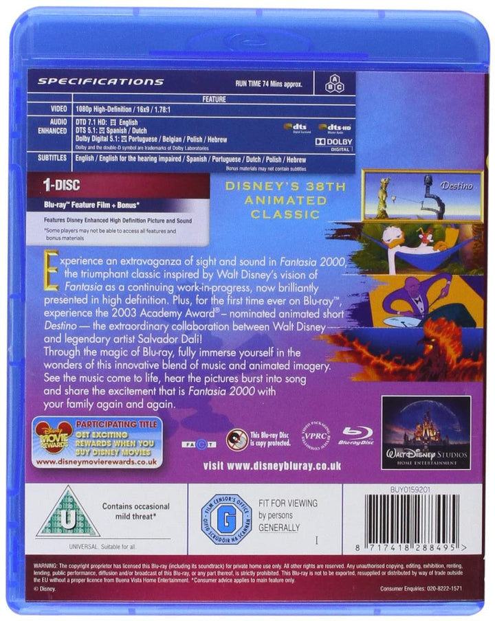 Fantasia 2000 [Blu-ray] [Regio vrij]