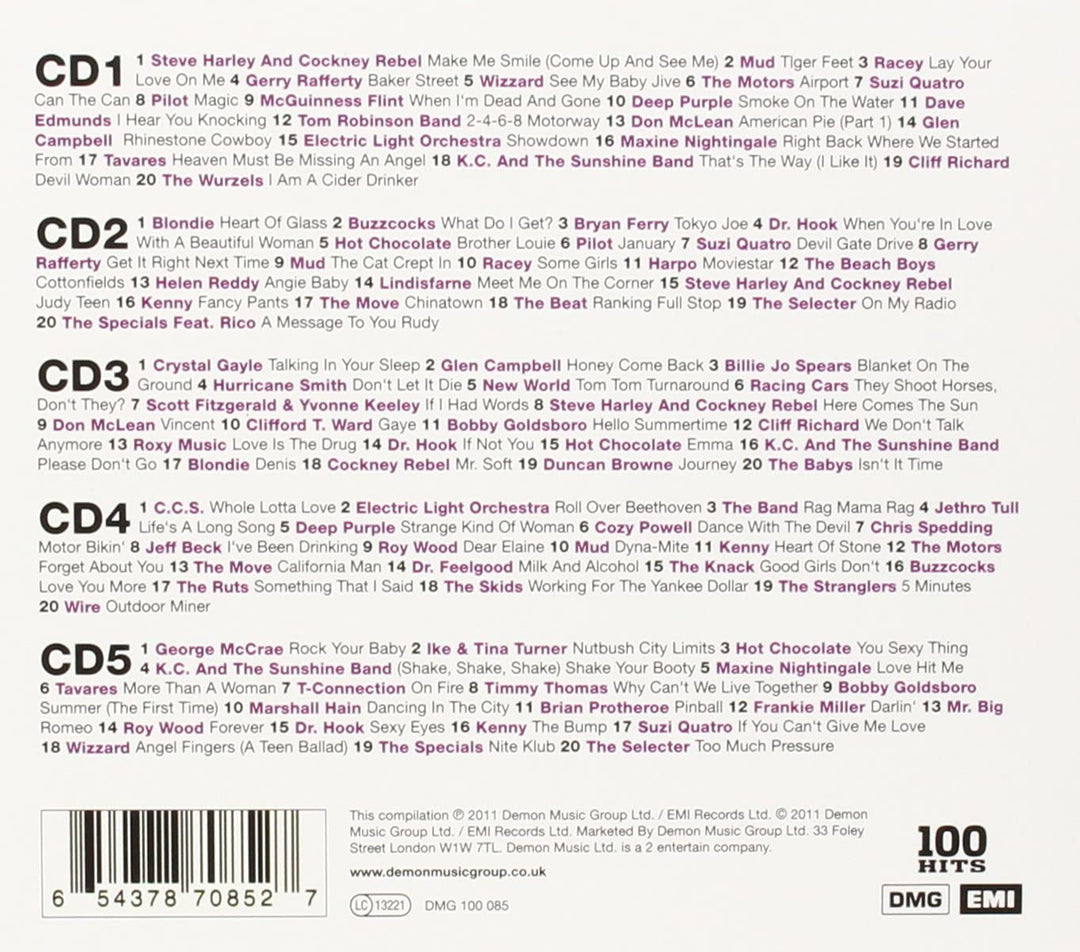 100 Hits Super 70s [Audio CD]