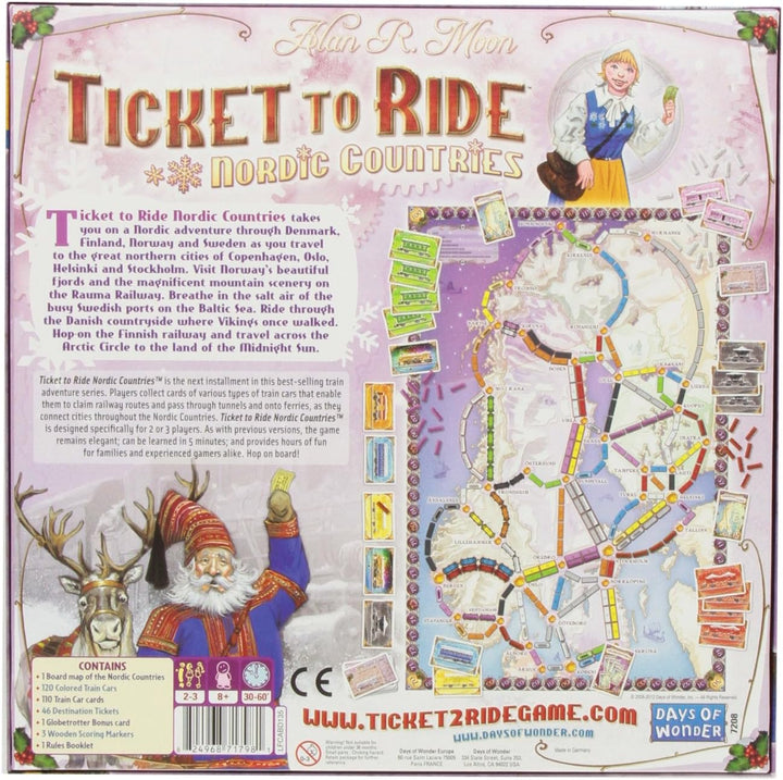 Tage des Wunders | Ticket to Ride Nordische Länder Brettspiel | Ab 8 Jahren | Für 2 bis 3 Spieler | Durchschnittliche Spielzeit 30–60 Minuten