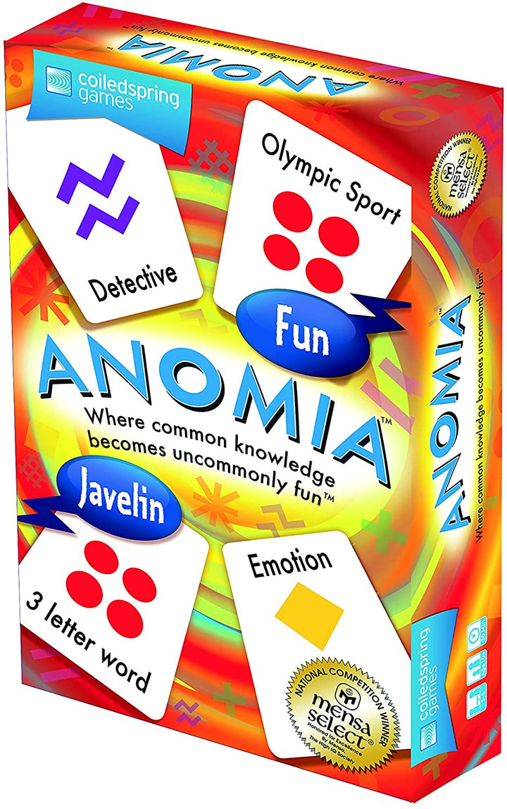 Coiledspring Games | Anomia Game | Card Game | Ages 10+ | 3-6 Players | 30 Minutes Playing Time