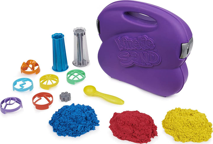 Kinetic Sand Sandwhirlz Playset con 3 colori di sabbia cinetica (907 g) e oltre 10 strumenti