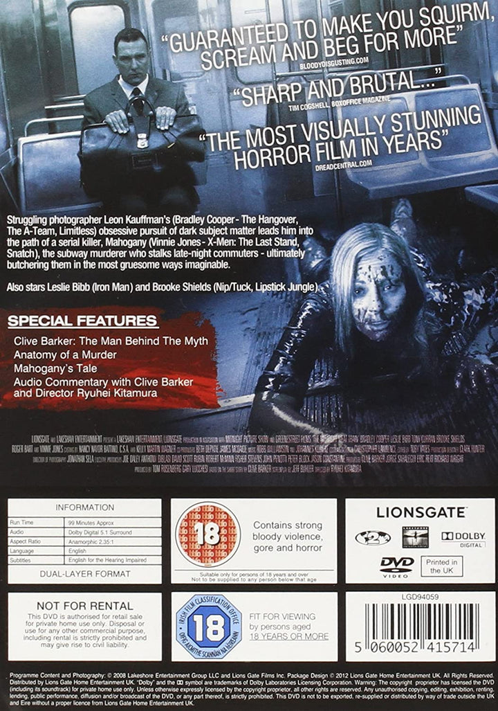 Der Midnight Meat Train [DVD]