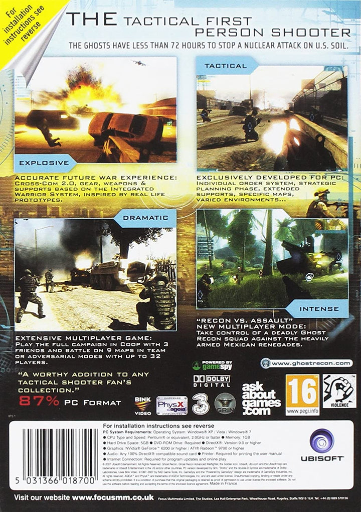Tom Clancy's Ghost Recon Advanced Warfighter 2 (PC-DVD)