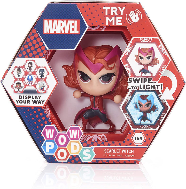 WOW! PODS Avengers Collection - Scarlet Witch | Superhero Light-Up Bobble-Head F