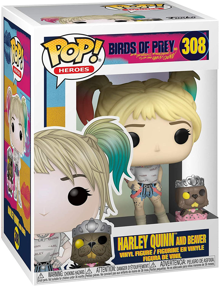 Birds of Prey Harley Quinn e Beaver Funko 44378 Pop! Vinile #308