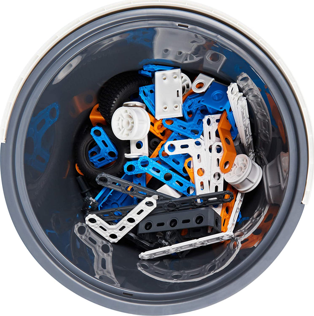 Meccano Junior, 150-Piece Bucket STEAM Model Building Kit for Open-Ended Play