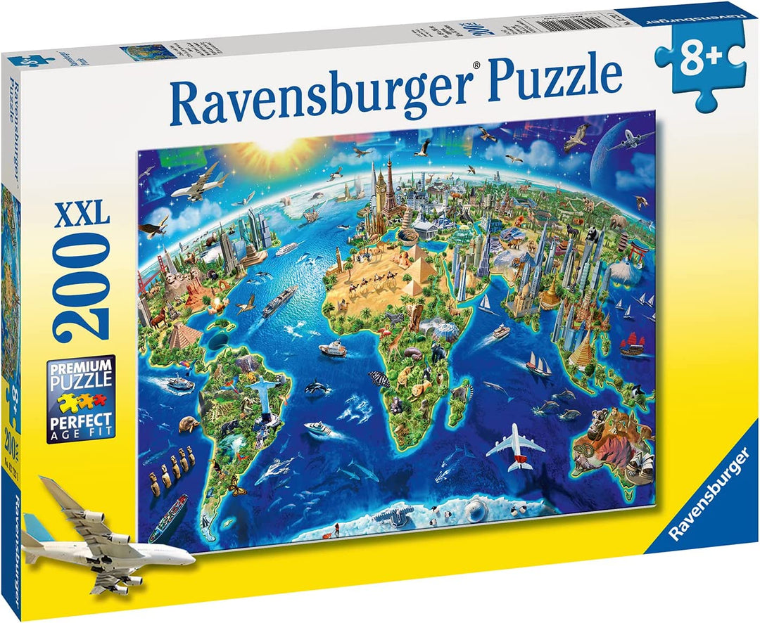 Ravensburger 12722 World Landmarks Karte XXL 200tlg