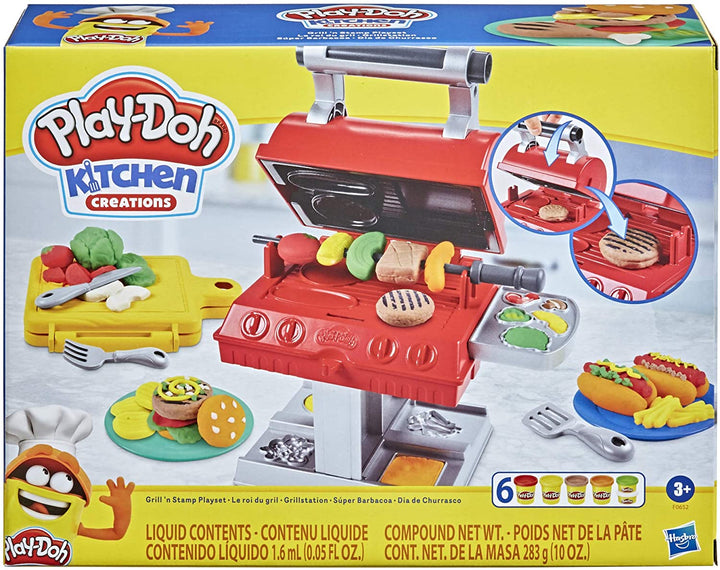 Play-Doh Kitchen Creations Grill &#39;n Stamp Playset para niños de 3 años